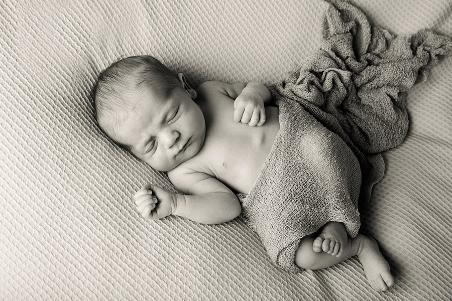 newbornshoot baby slapend